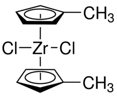Bis(methylcyclopentadienyl)zirconium dichloride - CAS:12109-71-6 - Dichlorozirconium(2+)ato(4-) 3-methyl-1, 4-cyclopentadienido(4-) 4-methyl-1, 4-cyclopentadienido(4-), (MeCp)2ZrCl2